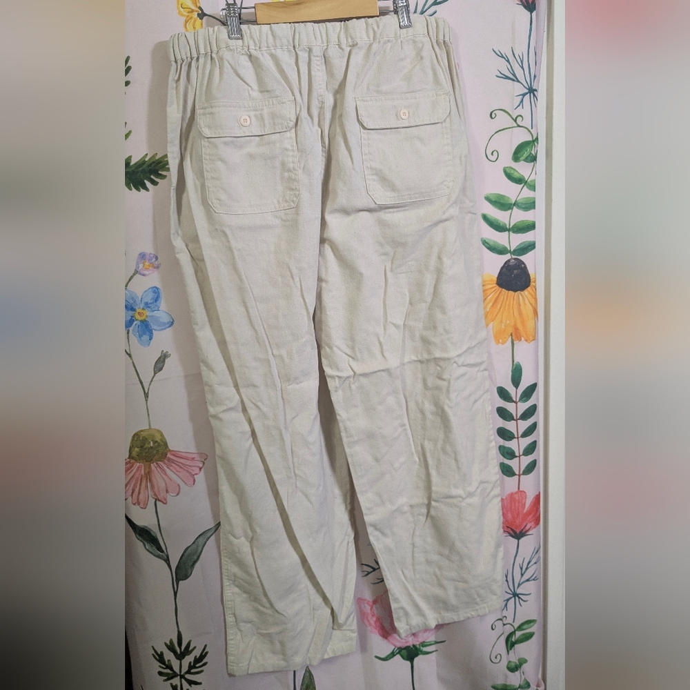 Utcoco Cream Drawstring Pants - Picture 3 of 7
